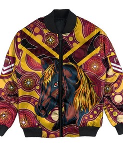 Brisbane Broncos Aboriginal Classic Style Bomber Jacket T09