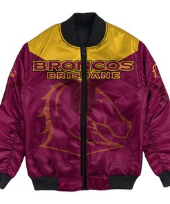 Brisbane Broncos Bomber Jacket Drinking style - NRL
