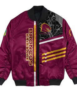 Brisbane Broncos Bomber Jacket Personalized Rugby For Fan- NRL