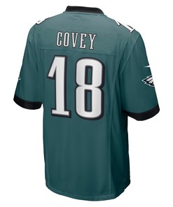 Britain Covey 18 Philadelphia Eagles Home Game Player Jersey - Midnight Green