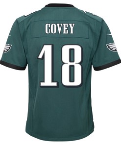 Britain Covey 18 Philadelphia Eagles Super Bowl LVII Champions 2 Stars 2 Stars Youth Game Jersey - Black