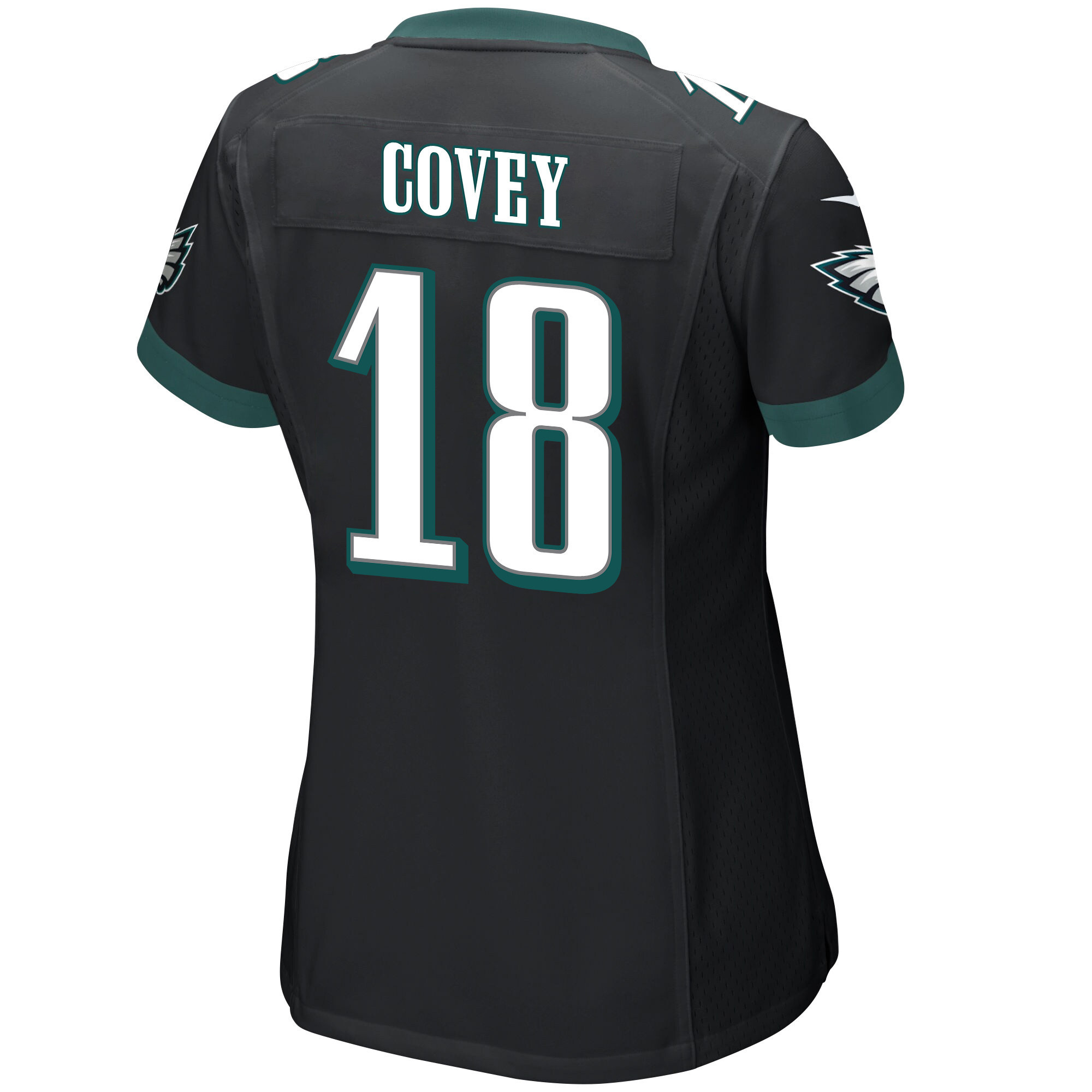 Britain Covey 18 Philadelphia Eagles Super Bowl LVII Champions 2 Stars Women Game Jersey - Black