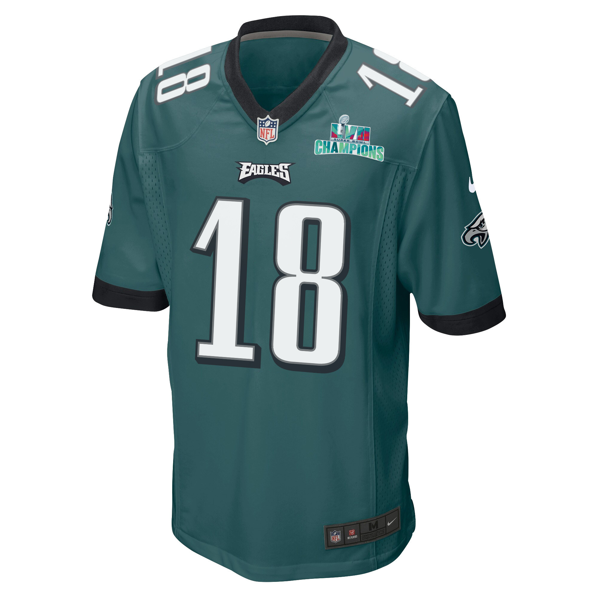 Britain Covey 18 Philadelphia Eagles Super Bowl LVII Champions Men Game Jersey - Midnight Green