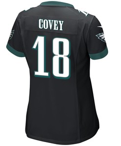 Britain Covey 18 Philadelphia Eagles Super Bowl LVII Champions Women Game Jersey - Black