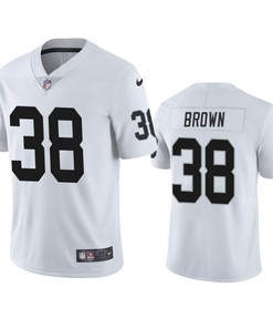 Brittain Brown 38 Las Vegas Raiders White Vapor Limited Jersey