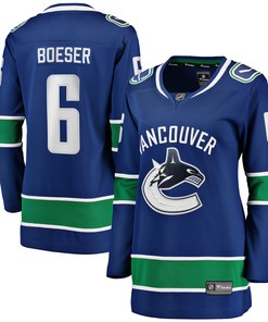 Brock Boeser Vancouver Canucks Fanatics Branded Womens Home Breakaway Player Jersey - Blue Nhl