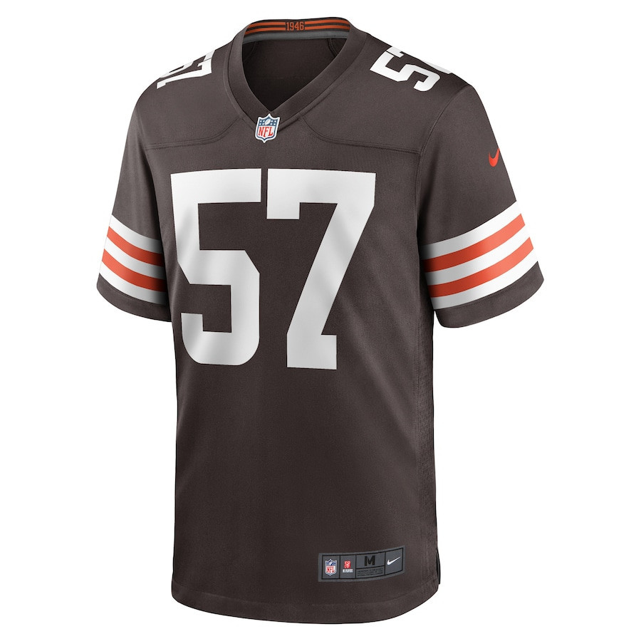 Brock Hoffman Cleveland Browns Game Player Jersey - Brown
