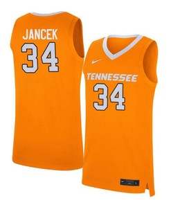 Brock Jancek 34 Tennessee Volunteers Elite Basketball Men Jersey - Orange
