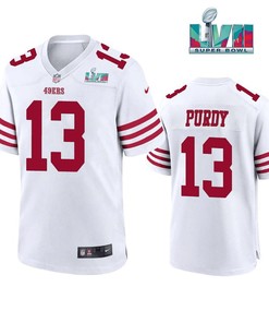 Brock Purdy 13 San Francisco 49Ers Super Bowl LVII Game White Jersey