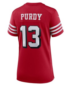 Brock Purdy 13 San Francisco 49ers Women's Alternate Game Player Jersey - Scarlet