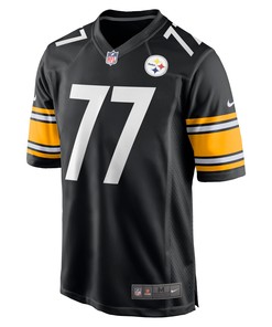 Broderick Jones 77 Pittsburgh Steelers 2023 NFL Draft Game Jersey - Black