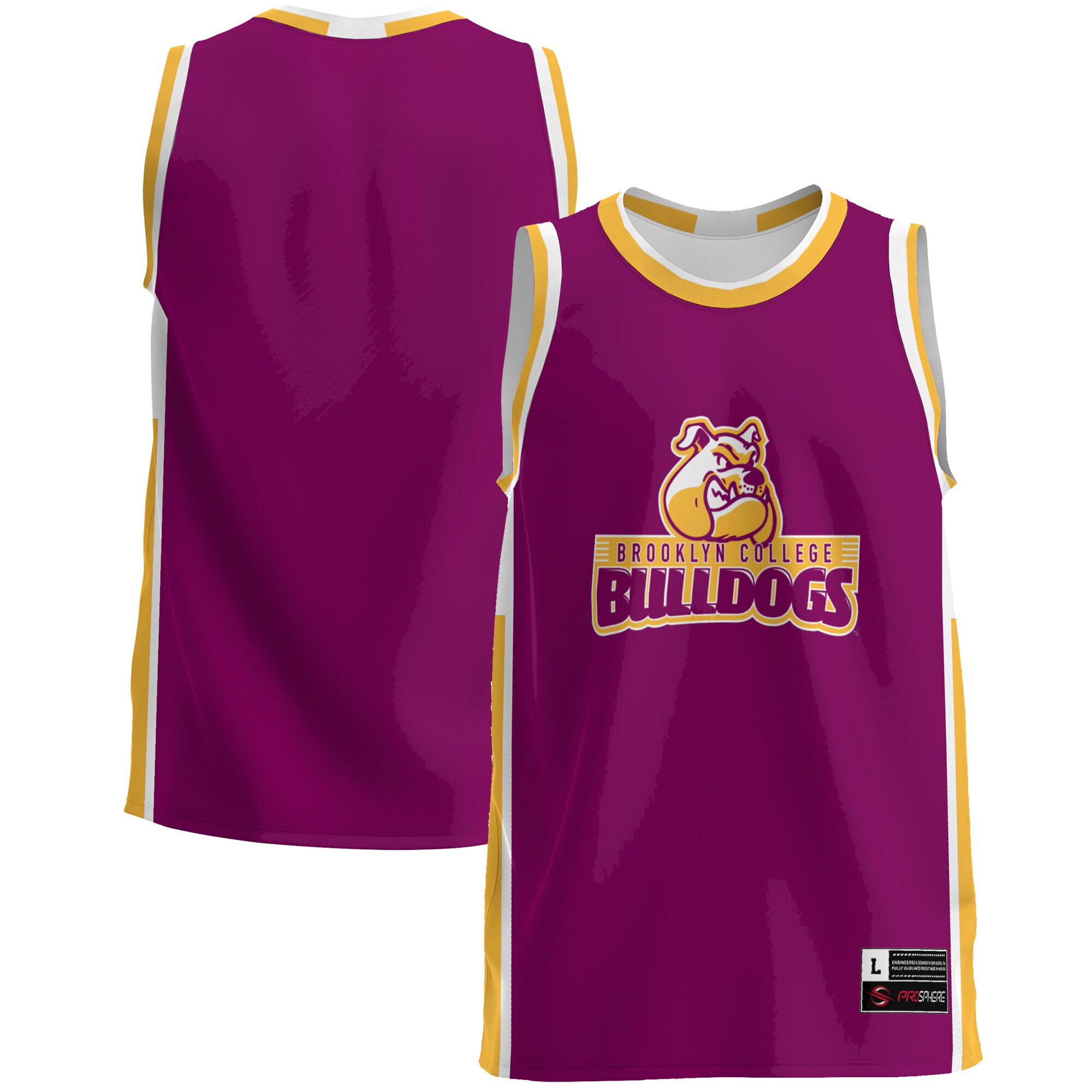 Brooklyn College Bulldogs Basketball Jersey - Maroon Ncaa
