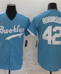 Brooklyn Dodgers Jackie Robinson #42 2020 Mlb Teal Jersey