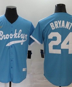 Brooklyn Dodgers Kobe Bryant #24 2020 Mlb Blue Jersey