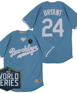 Brooklyn Dodgers Kobe Bryant #24 2020 Mlb Blue Jersey