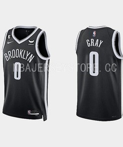 Brooklyn Nets 0 RaiQuan Gray 2022-23 Icon Edition Black Men Jersey