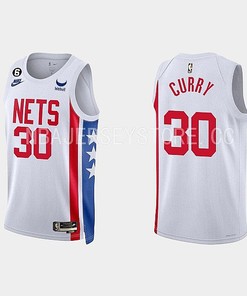 Brooklyn Nets 30 Seth Curry 2022-23 Classic Edition White Men Jersey