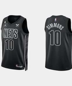 Brooklyn Nets Ben Simmons 10 Black 2022-23 Statement Edition Men Jersey