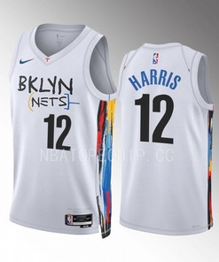 Brooklyn Nets Joe Harris 12 2022-23 City Edition White Jersey Swingman