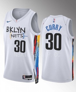 Brooklyn Nets Seth Curry 30 2022-23 City Edition White Jersey Swingman