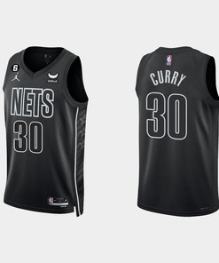 Brooklyn Nets Seth Curry 30 Black 2022-23 Statement Edition Men Jersey