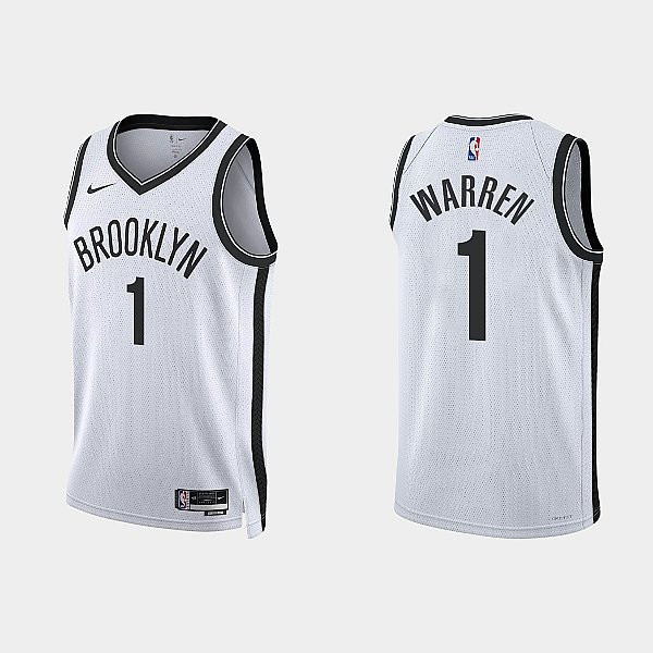 Brooklyn Nets T.J. Warren 1 2022-23 Association Edition White Men Jersey Swingman