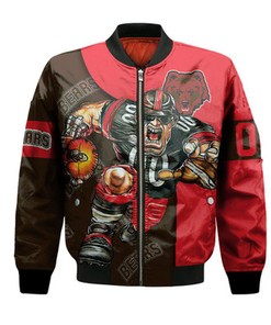 Brown Bears Bomber Jacket Football Go On - NCAA