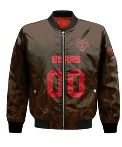 Brown Bears Bomber Jacket Logo Sport Ombre  - NCAA