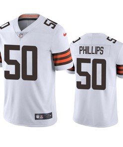 Browns Jacob Phillips 50 Vapor Untouchable Limited White Jersey Men's