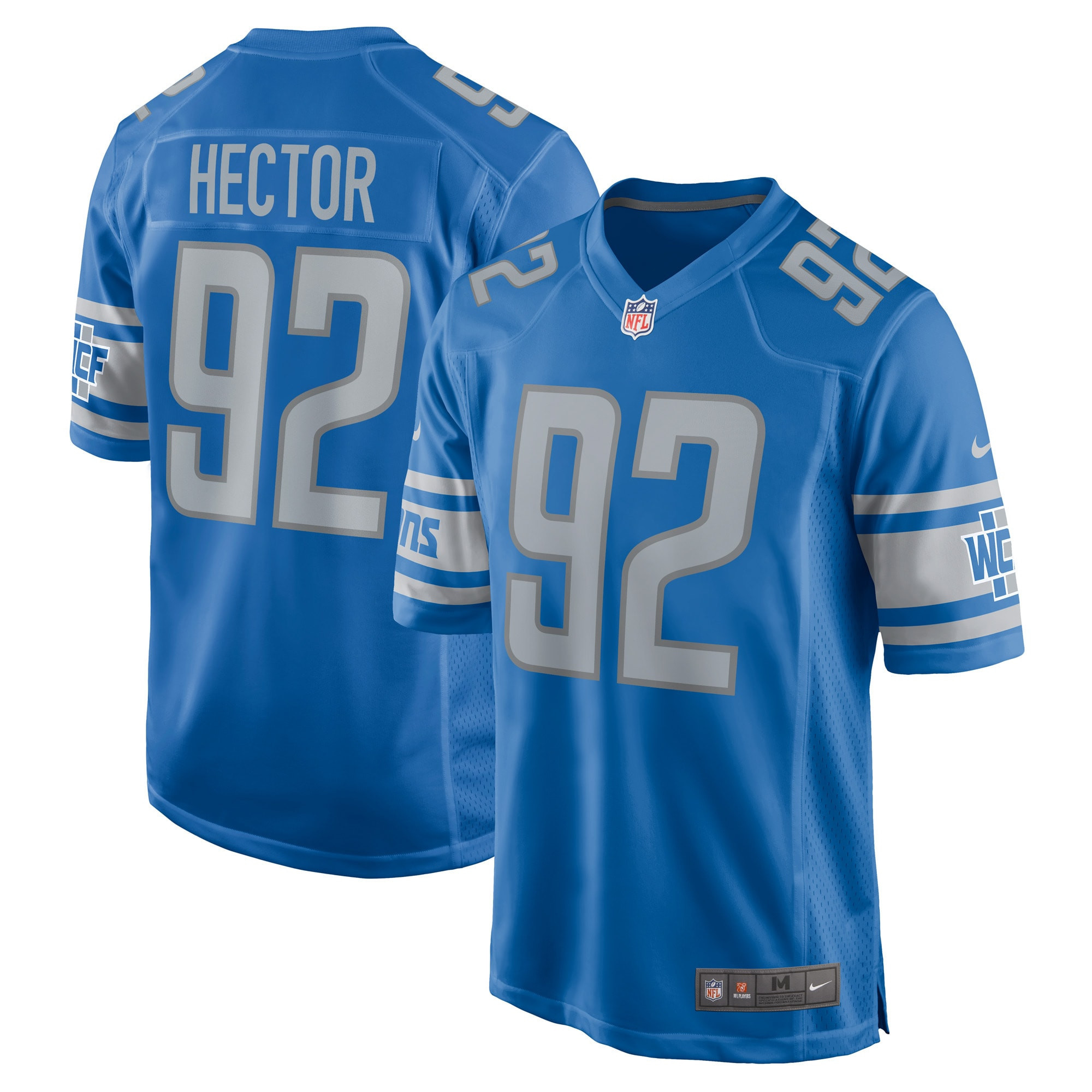 Bruce Hector Detroit Lions Player Game Jersey - Blue Nfl