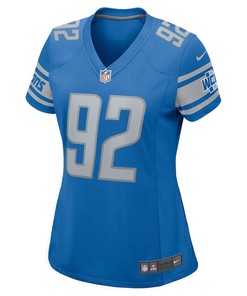 Bruce Hector Detroit Lions Women's Player Game Jersey - Blue