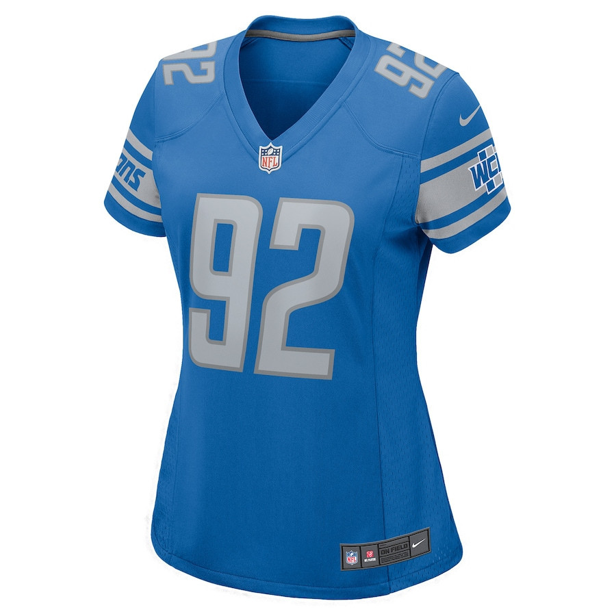 Bruce Hector Detroit Lions Women's Player Game Jersey - Blue