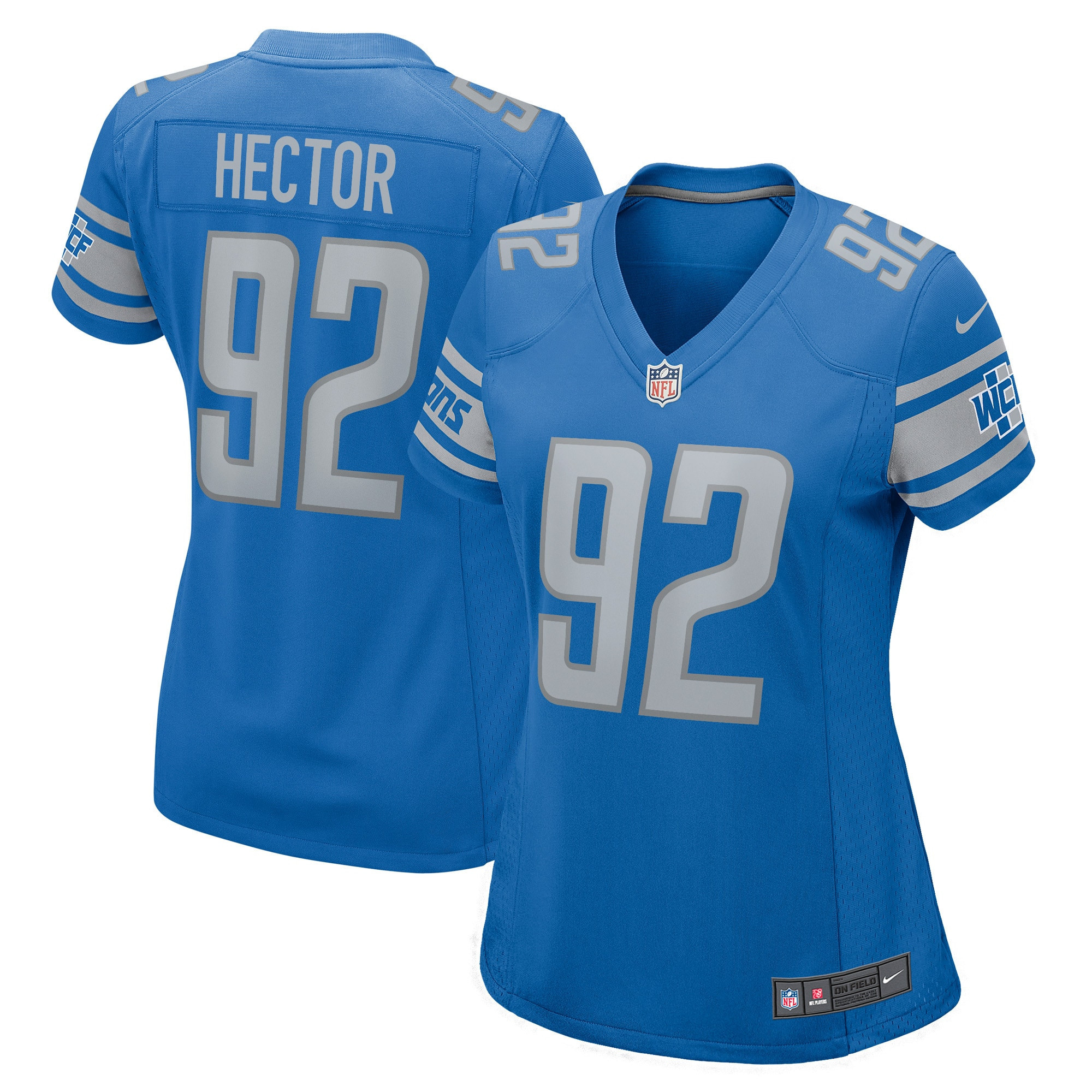 Bruce Hector Detroit Lions Womens Player Game Jersey - Blue Nfl