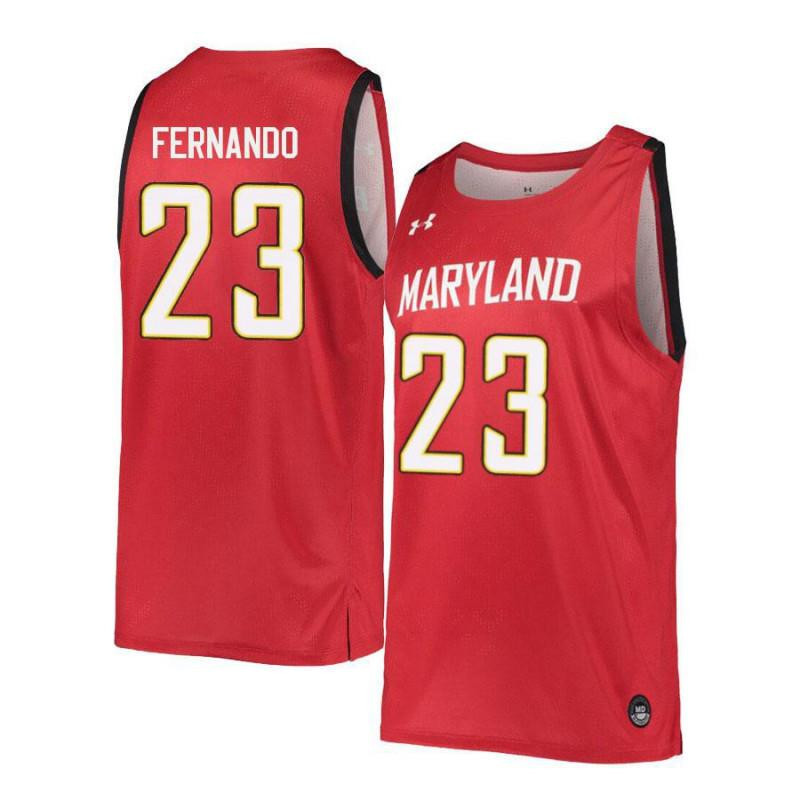 Bruno Fernando 23 Maryland Terrapins Retro Basketball Men Jersey - Red