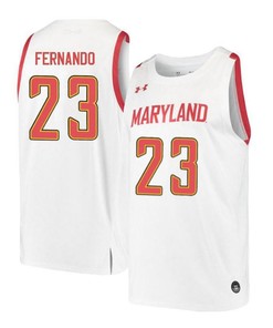 Bruno Fernando 23 Maryland Terrapins Retro Basketball Men Jersey - White