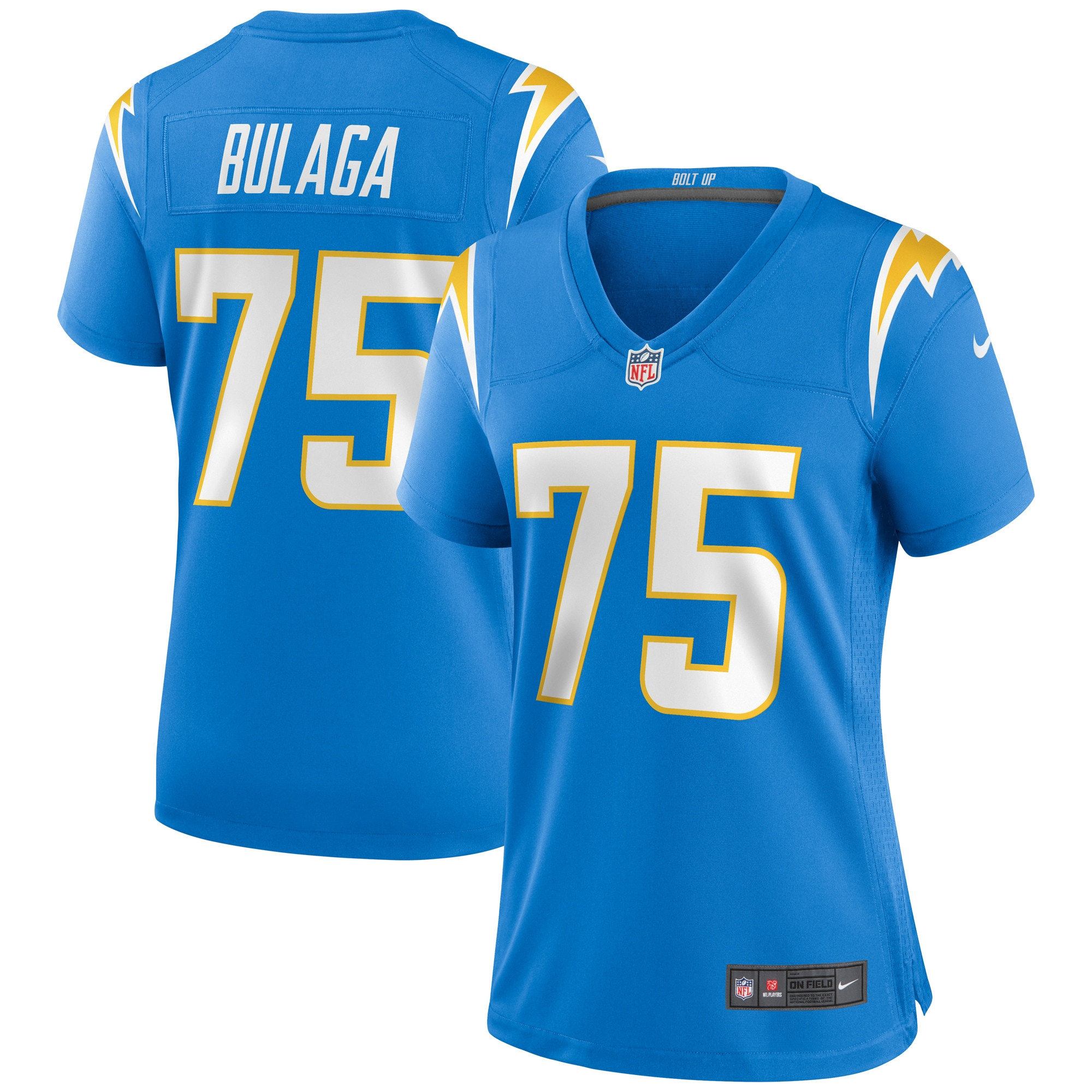 Bryan Bulaga Los Angeles Chargers Womens Game Jersey - Powder Blue Nfl
