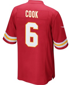 Bryan Cook 6 Kansas City Chiefs Super Bowl LVII Champions 3 Stars Men Game Jersey - Red