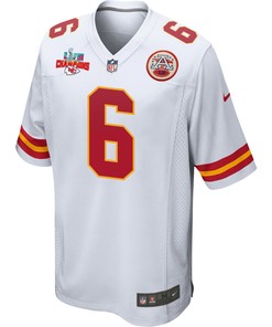 Bryan Cook 6 Kansas City Chiefs Super Bowl LVII Champions 3 Stars Men Game Jersey - White
