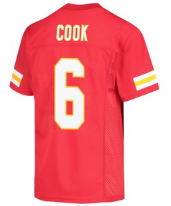 Bryan Cook 6 Kansas City Chiefs Super Bowl LVII Champions 3 Stars Youth Game Jersey - Red