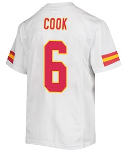 Bryan Cook 6 Kansas City Chiefs Super Bowl LVII Champions 3 Stars Youth Game Jersey - White