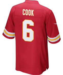 Bryan Cook 6 Kansas City Chiefs Super Bowl LVII Champions Men Game Jersey - Red