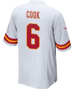 Bryan Cook 6 Kansas City Chiefs Super Bowl LVII Champions Men Game Jersey - White