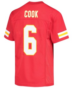 Bryan Cook 6 Kansas City Chiefs Super Bowl LVII Champions Youth Game Jersey - Red