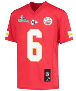 Bryan Cook 6 Kansas City Chiefs Super Bowl LVII Champions Youth Game Jersey - Red