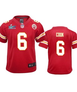 Bryan Cook 6 Kansas City Chiefs Super Bowl LVII Game Jersey - Youth Red