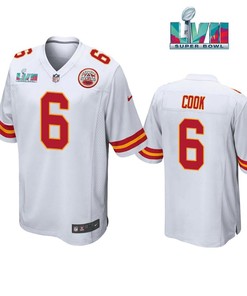 Bryan Cook 6 Kansas City Chiefs Super Bowl LVII White Men Game Jersey