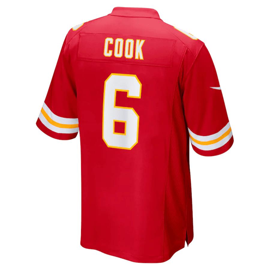 Bryan Cook Kansas City Chiefs Game Player Jersey - Red