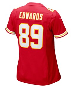 Bryan Edwards 89 Kansas City Chiefs Women's Home Game Player Jersey - Red