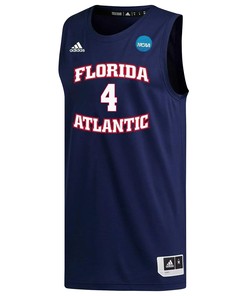 Bryan Greenlee 4 FAU Owls 2023 March Madness Basketball Men Jersey- Navy