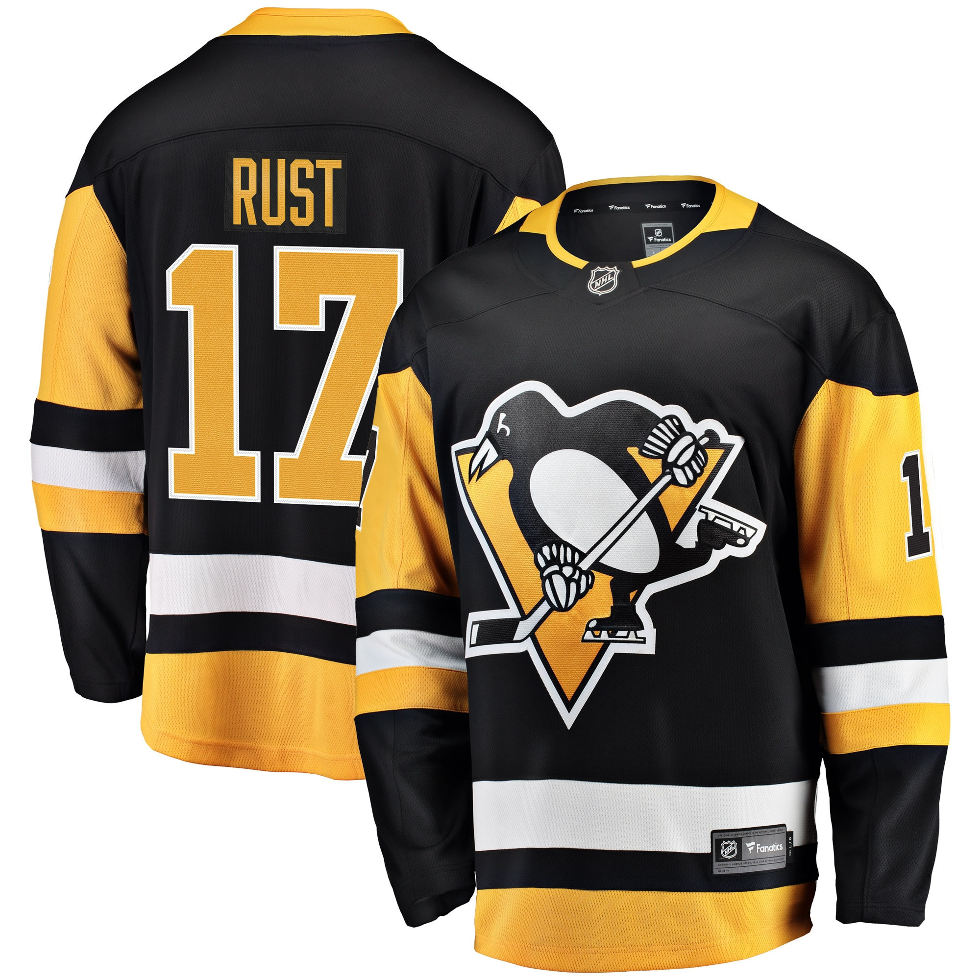 Bryan Rust Pittsburgh Penguins Fanatics Branded Home Breakaway Player Jersey - Black Nhl